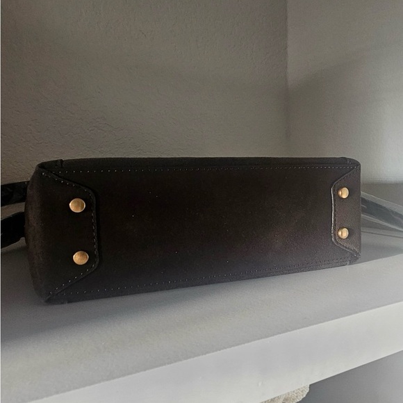 Rag and Bone Belize Suede Shopper Dark Expresso Suede Bag - Picture 3 of 5